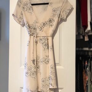 Lush Floral Wrap Dress